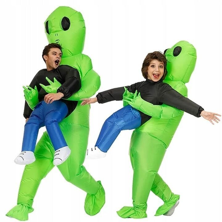 AUFBLASBARES ALIEN-KOSTÜM Party Hallo Halloween Karneval