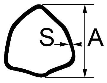 Tube triangle interne 29x4 PM DIDOT TTI02-1