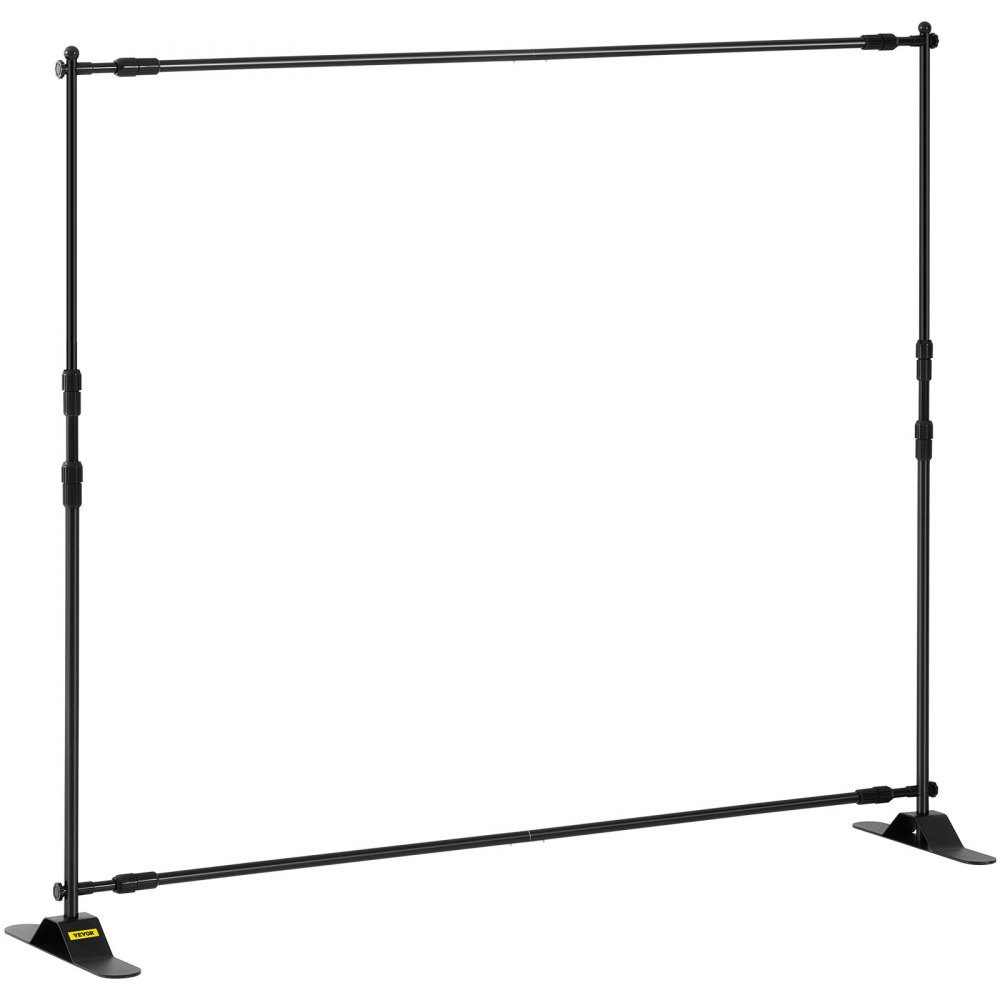Teleskoprohr-Hintergrundständer DM-ABS-Teleskop-Hintergrundsystem, schwarzer Hintergrundständer aus Aluminiummaterial, geeignet für Feiertagsveranstaltungen, Abendpartys, Werbung