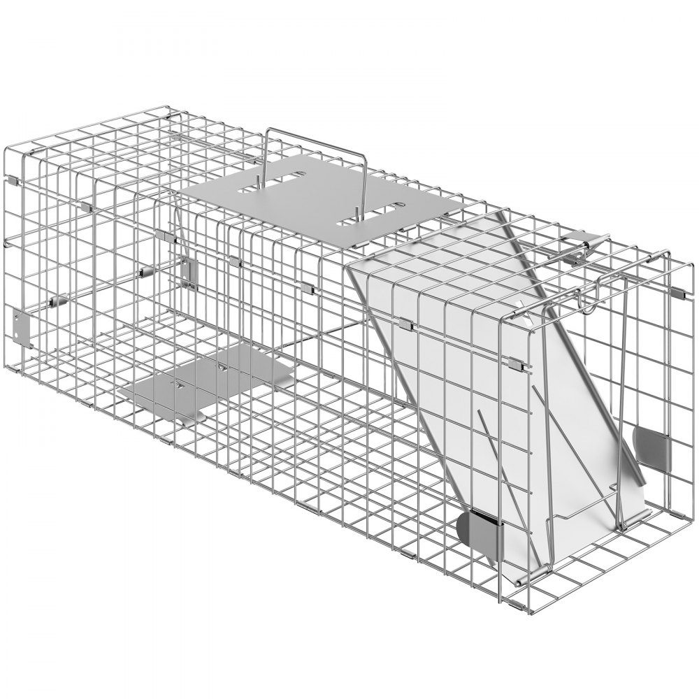Pułapka na kuny 610x203x203mm pułapka na żywo drut ocynkowany drut żelazny pułapka na króliki pułapka na zwierzęta druciana pułapka box trap uniwersalna klatka do łapania szopów koty wiewiórki wiewiórki