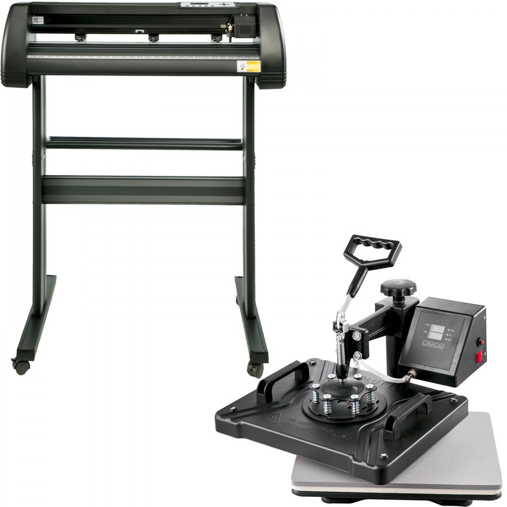 5 in 1 Heat Press 863.6mm Vinyl Cutting Plotter Crafts Printer with Table