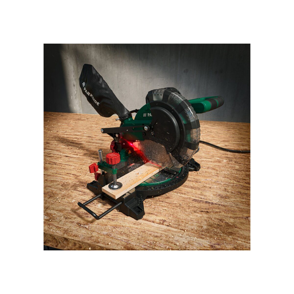 PARKSIDE® cross-cut and miter saw PKS 1500 C4, 1500 W, with laser