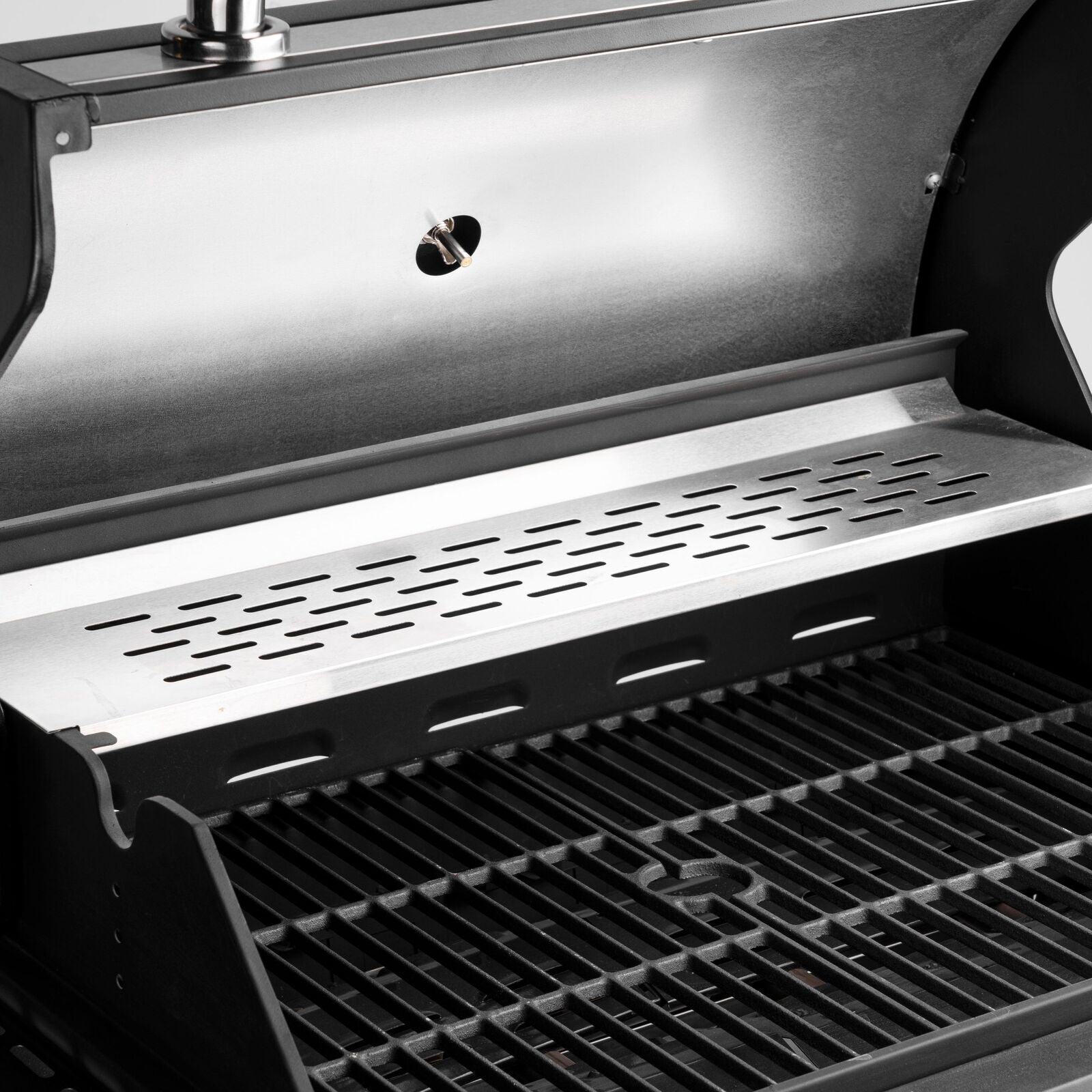 Kompletny stojak na grill gazowy grill grill wózek grill 6+1 stal nierdzewna z bocznym palnikiem