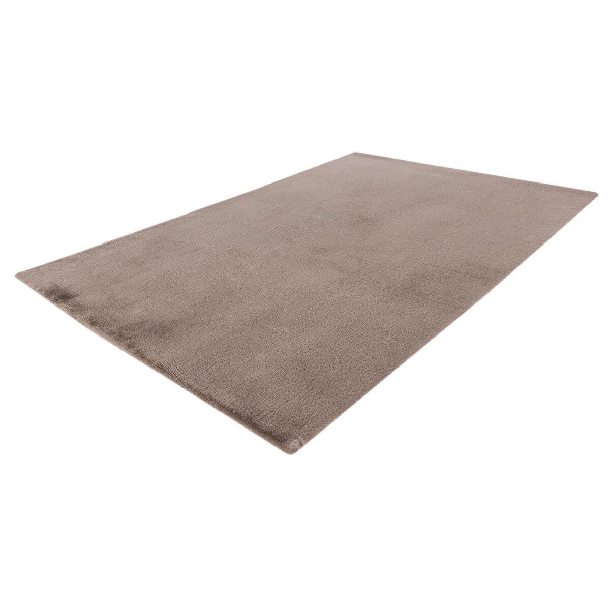 Obsession "My Cha Cha 535" carpet with rabbit fur feel, suitable for underfloor heating (rectangular, taupe, 160 x 230 cm)