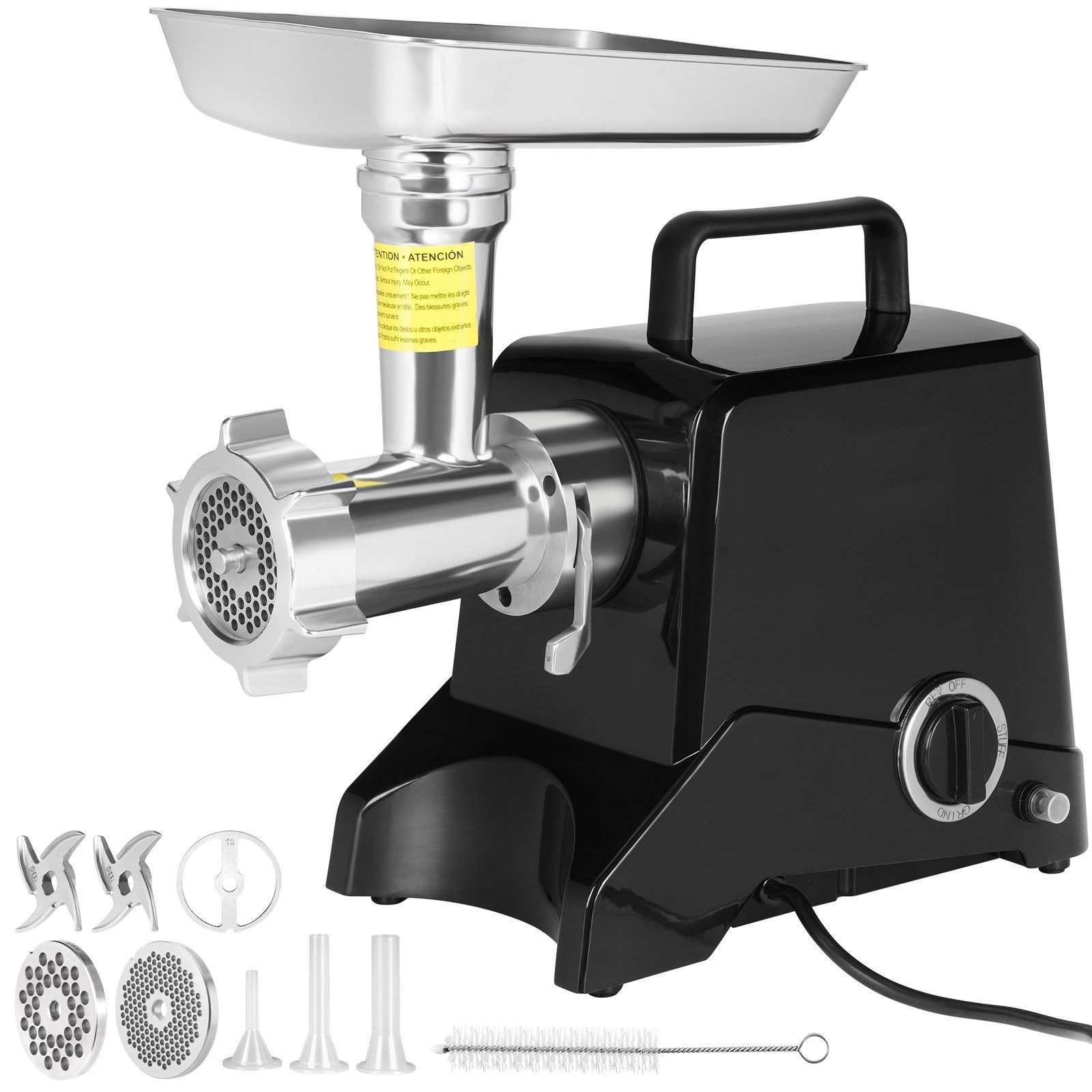 Hachoir à viande électrique 575 W - Machine à viande en inox d'une capacité de 190 kg/h
