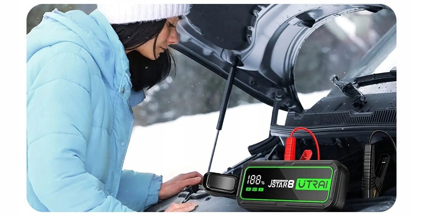 Jumpstarter Utrai Jstar 8 met full power accessoires + QC 3.0 FULL POWER CHARGER VOOR UTRAI POWERBANKS POWERBANK STARTER BOOSTER JUMP KRACHTIGE STARTER 3000A