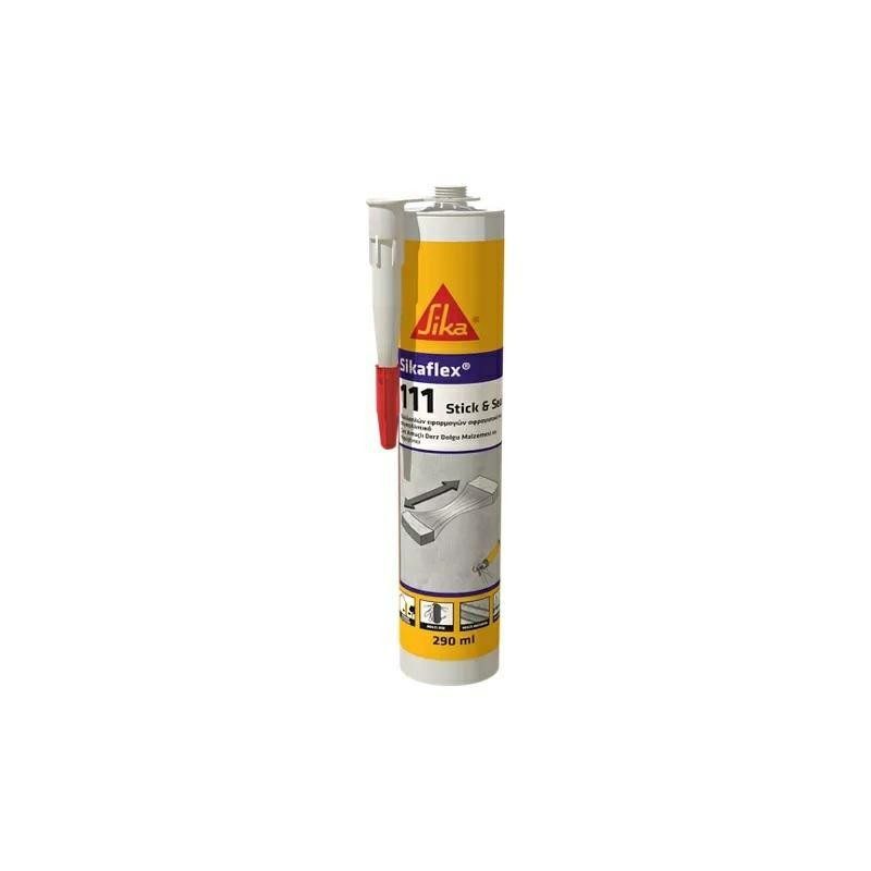 Colle d'étanchéité Sikaflex 111 Stick & Seal 290 ml gris Sika
