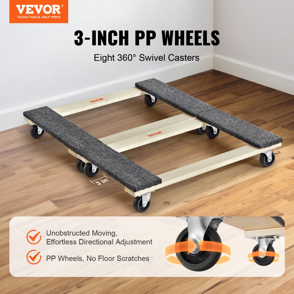 Furniture Trolley 4 Wheels Portable Moving Wheels Heavy Duty Interlocking Small Flat Heavy Furniture 2 Pack 16" x 11" 500lb Capacity Black Furniture Trolley 4 Wheels Portable Moving Wheels Heavy Duty Interlocking Small Flat Heavy Furniture 2 Pack 16" x 11" 500lb Capacity Black