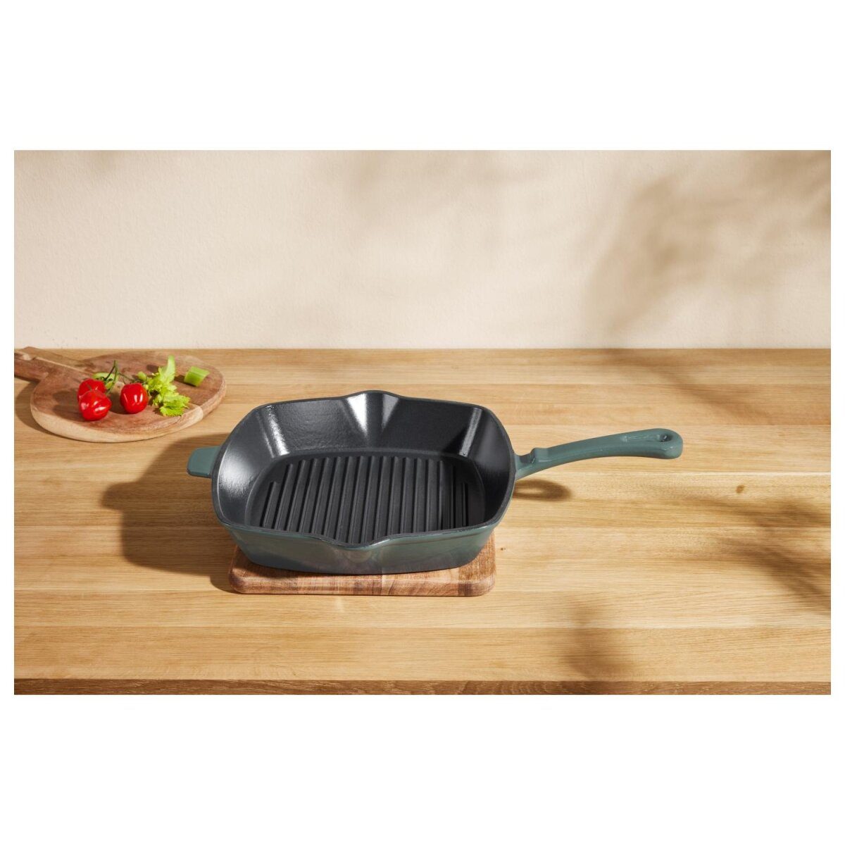 SILVERCREST® Premium cast iron grill pan, Ø 24 cm