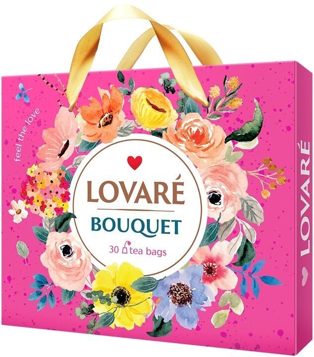 Lovare Bouquet Brown tea set 6 flavors 30 pieces