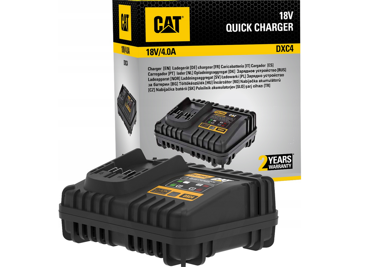 Quick charger for CAT DXC4 18V 4A batteries Quick charger for CAT DXC4 18V 4A batteries