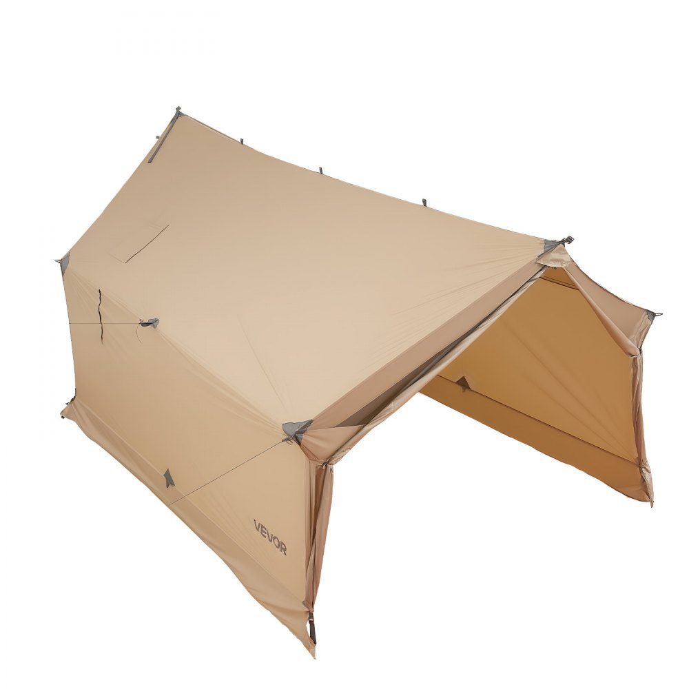 Camping tent, 2 person cabin tent with stove connection, waterproof winter tents with ventilation, lightweight and portable 4 season tents for hiking, fishing, hunting and backpacking