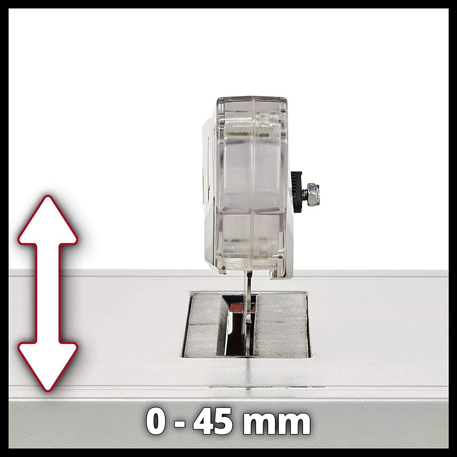 Einhell Tischkreissäge TC-TS 210 (max. 1200 W, Ø 210 x 30 Sägeblatt, Überlastschalter, Parallelanschlag mit Klemme, Winkelanschlag +/- 60°, Sägeblatt höhenverstellbar + neigbar 45°, Absaugadapter)
