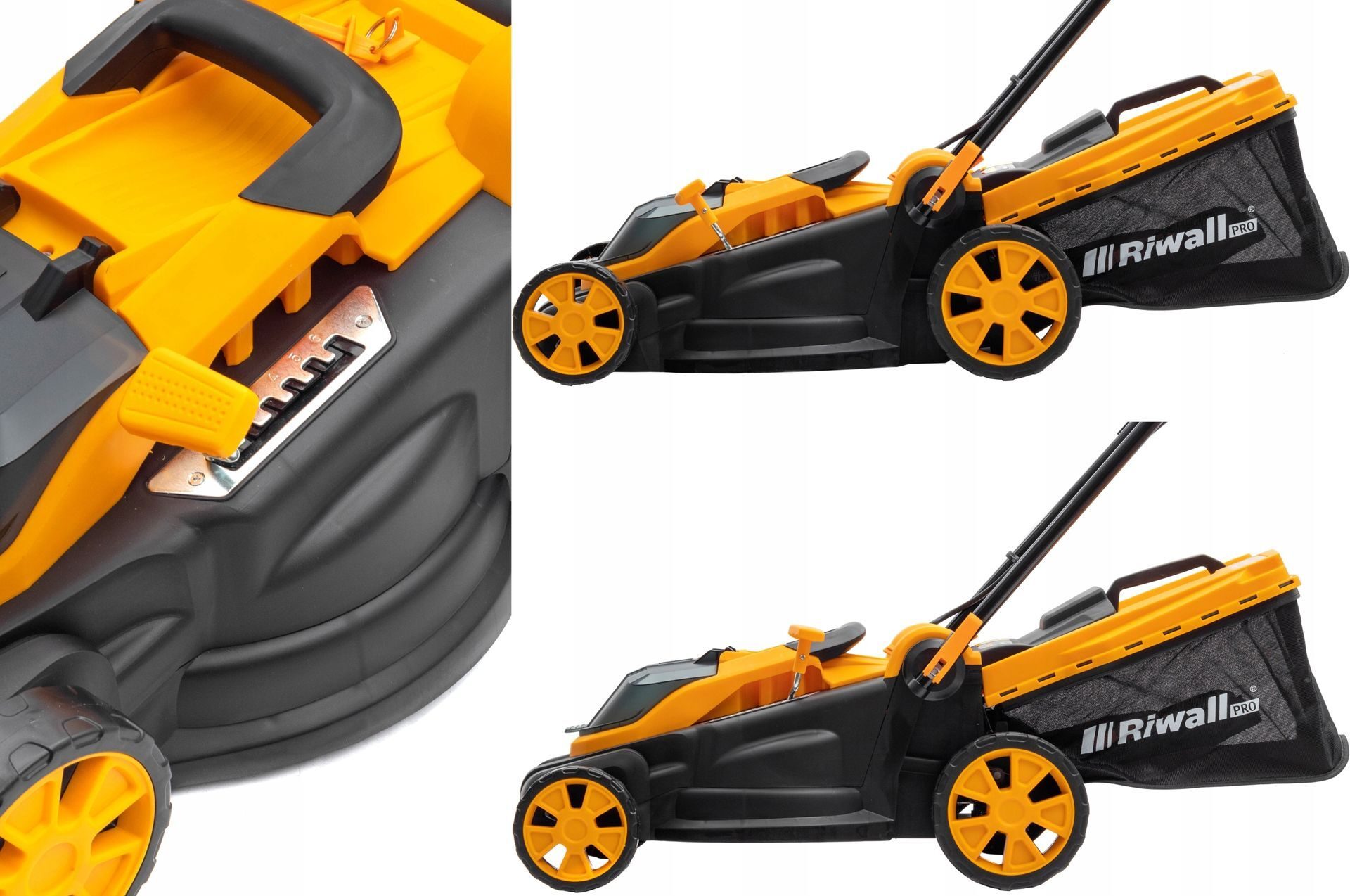 Leistungsstarker Akku-Rasenmäher 40V 8Ah 38cm Set