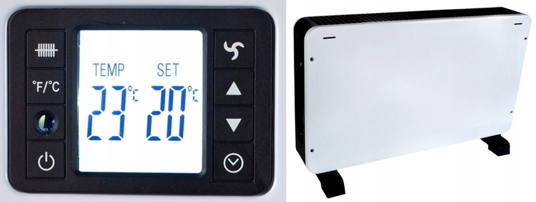 Chauffage convecteur THERMOSTAT À CONVECTEUR DE CHAUFFAGE ÉLECTRIQUE 2300W avec télécommande tactile