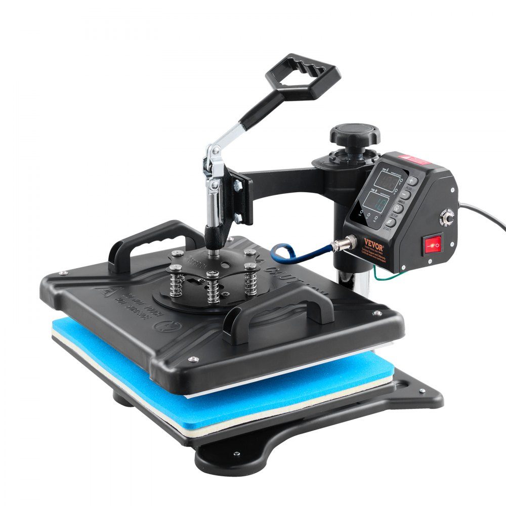 10 in 1 Heat Press 38x30cm Heat Press Black Hot Press Textile Press Multifunction Sublimation T-Shirt Press Mug Press