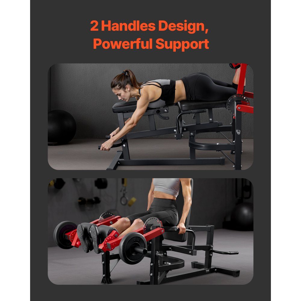 Leg Extension and Curl Machine, Seated Leg Twist Extension for Thighs, Adjustable Device for Special Lower Body Exercises, Training Bench for Home Gym (700lb Load Capacity)