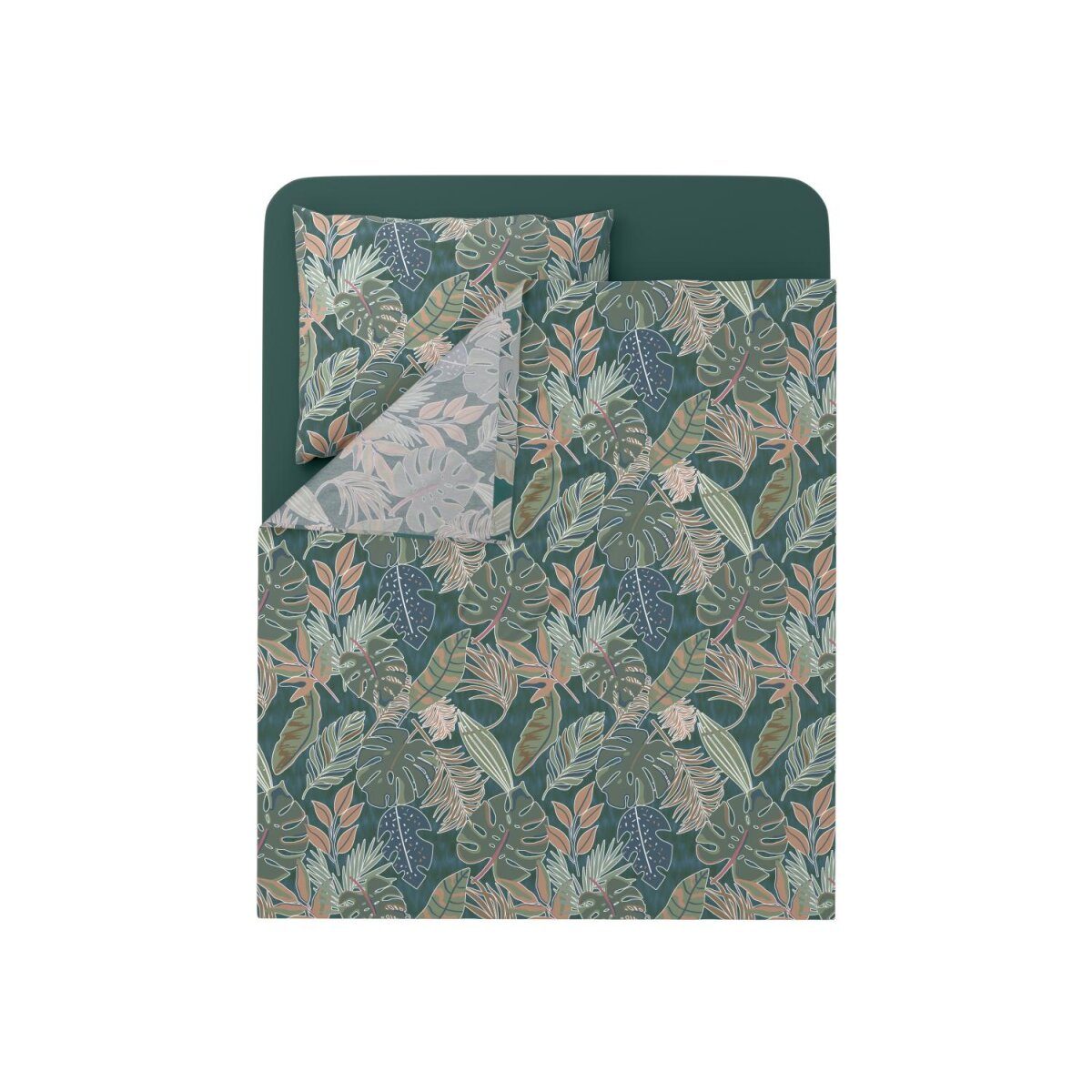 LIVARNO ® Renforcé duvet cover set, 160 x 280 cm, green