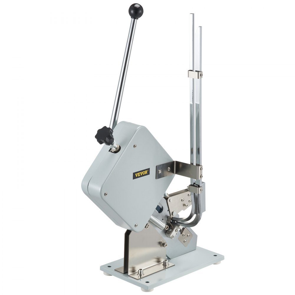 Hoge kwaliteit handmatige U-vormige worstsnijder met een doos met clips (5000 stuks), robuuste A304 broodsnijmachine van fijn staal, opvouwbare voedselsnijder, 37 x 19 x 57 cm