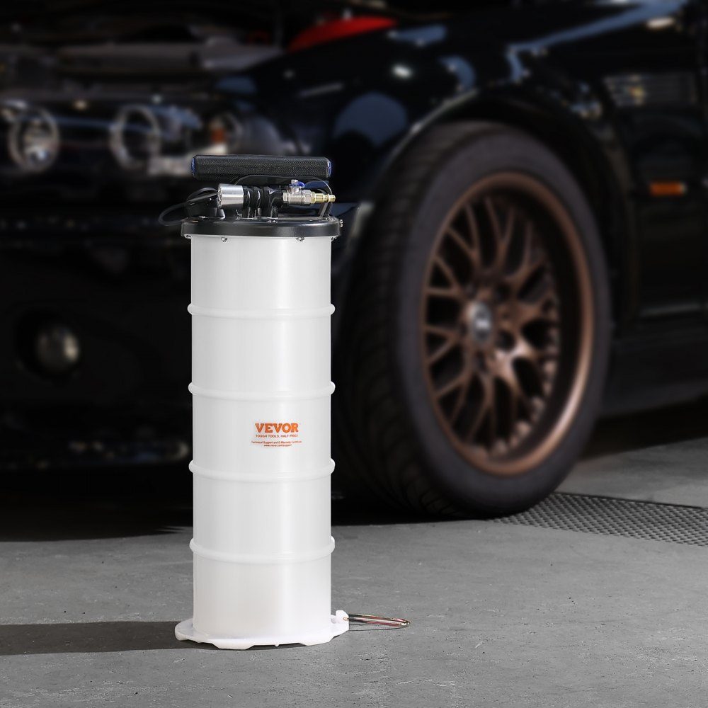 Oliezuigpomp 6,5L handmatig pneumatisch oliezuigapparaat 0,4-0,8 MPa olieverversingspomp autozuigpomp handpomp vloeistofzuigpomp geschikt voor het aanzuigen van motorolie, versnellingsbakolie, remvloeistof