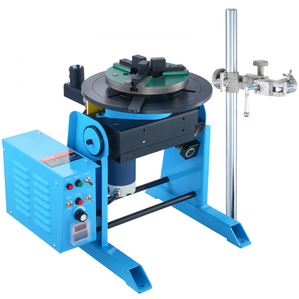 Lasdraaitafel 80 W laspositioneerder 1-12 rpm manipulator 30 kg (horizontaal)/15 kg (verticaal) draaitafel 0-90° kantelhoek KD200 drieklauwplaat voor snijden, slijpen, monteren Lasdraaitafel 80 W laspositioneerder 1-12 rpm manipulator 30 kg (horizontaal)/15 kg (verticaal) draaitafel 0-90° kantelhoek KD200 drieklauwplaat voor snijden, slijpen, monteren