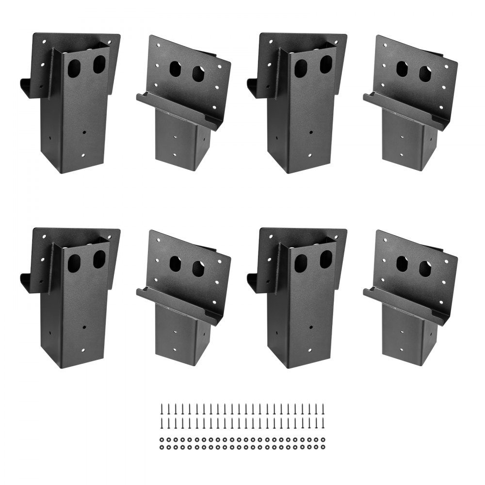 8° Tilt Brackets Platform Mount Fits 88.9 x 88.9mm Wood 1000kg Load Capacity Deer Stand Mount for High Seats Hunting High Seats Shooting Ranges Pack of 8