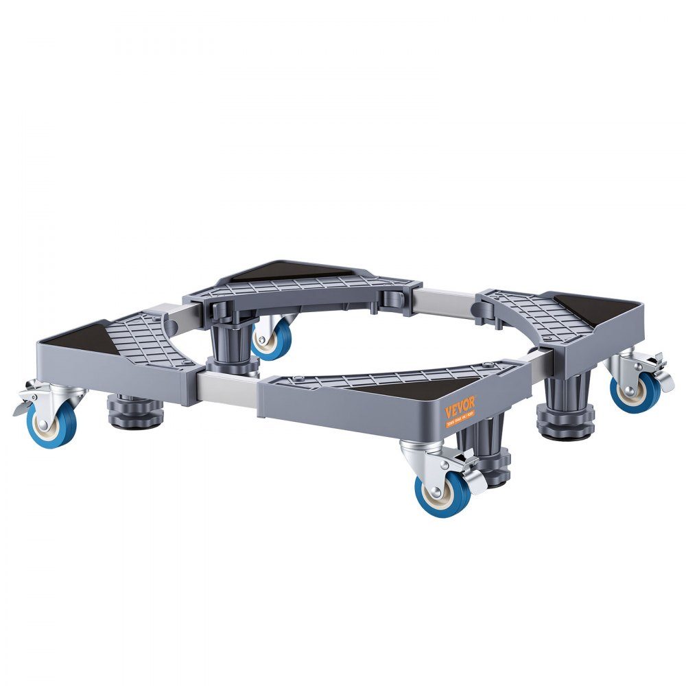4 Wheel Furniture Trolley Portable Moving Wheels Heavy Duty Interlocking Small Flat Heavy Furniture 16" x 11" 500lb Load Capacity Black