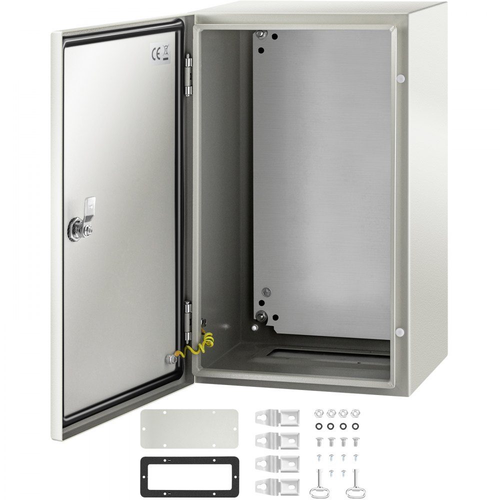 Armoire électrique en acier au carbone, armoire de distribution, boîtier industriel 50x30x25cm, boîte de commutation IP66 et NEMA, boîte de jonction étanche, boîte électrique idéale pour les usines, les chantiers de construction, les centres commerciaux,