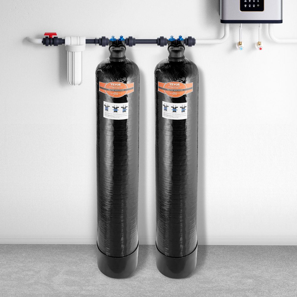 Filtre à eau détartrant pour eau du robinet sans sel, détartrant pour toute la maison 4200T pour tous les types de tuyaux de plomberie, 1" BSPT et 3/4" BSPT, pour 5 à 8 familles – Réf. HT-24752