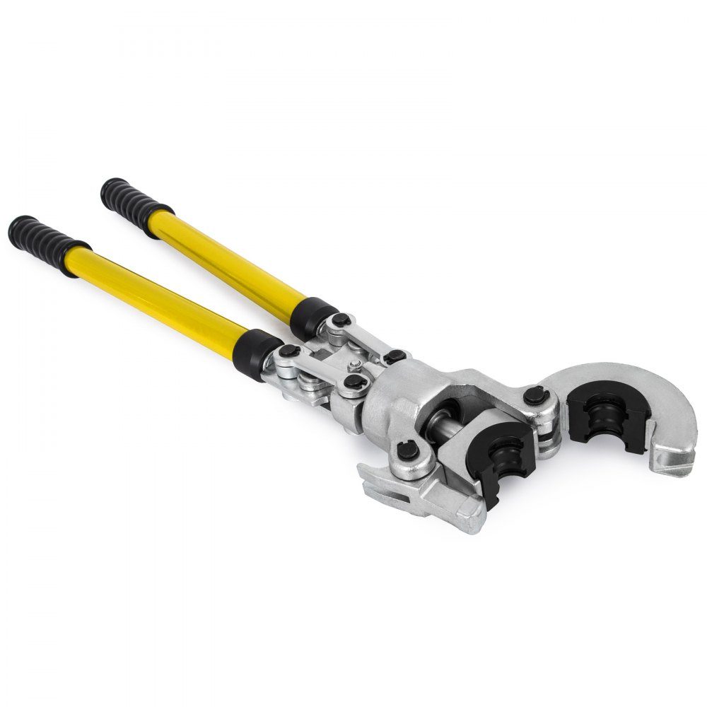 Presszange U16, U20, U25, U32, TH16, TH20, TH26, TH32 mm, Crimpzange, Presszange 6 T Druckkraft, Rohrpresszange mit 360° drehbarem Kopf und ergonomischem Griff, Rohrpresszange, tragbar Ø16-32 m