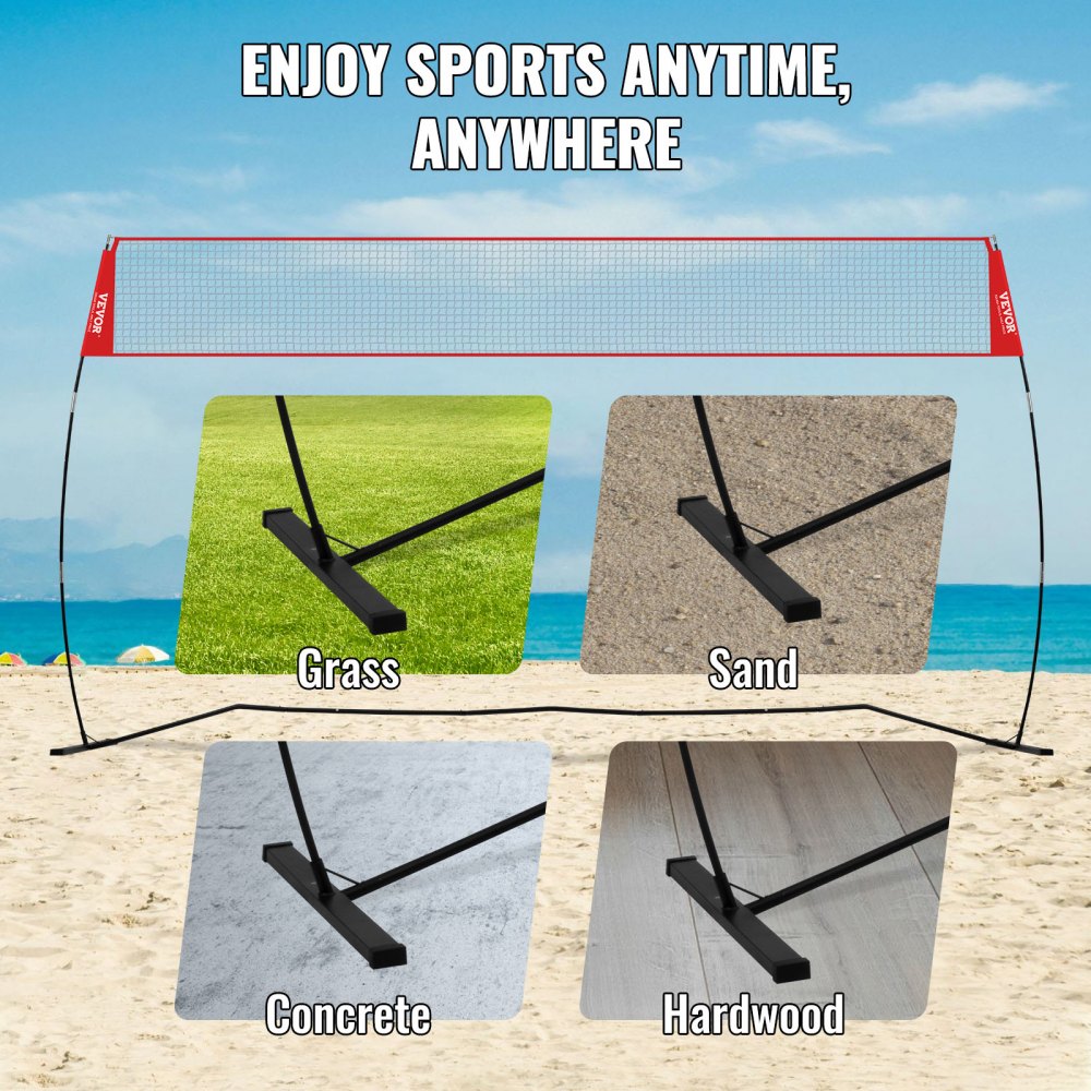 Volleyball Net Height-Adjustable Volleyball Net Set, 4.3 x 2.3-2.4 m Portable Beach Volleyball Net, Volleyball Net Foldable Volleyball Net with Volleyball & Carry Bag, for Garden, Beach Volleyball Net Height-Adjustable Volleyball Net Set, 4.3 x 2.3-2.4 m Portable Beach Volleyball Net, Volleyball Net Foldable Volleyball Net with Volleyball & Carry Bag, for Garden, Beach