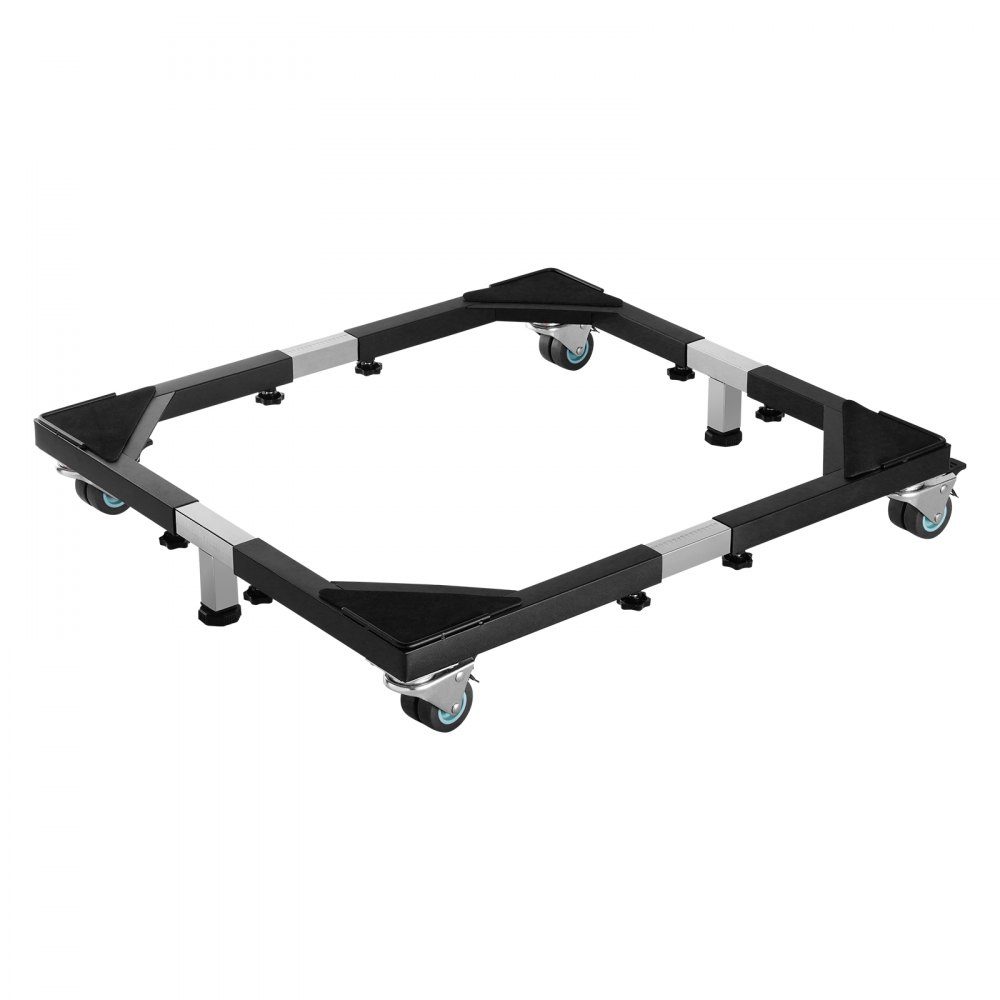 Fridge Stand, Mobile Base, 540kg Load Capacity, Washing Machine Stand with 8 Lockable Double Wheels & 4 Brakes, 58-93cm Furniture Trolley for Washing Machine, Fridge & Dryer