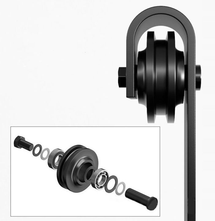 Sliding door system running rail fitting sliding door fitting for sliding doors 2m set