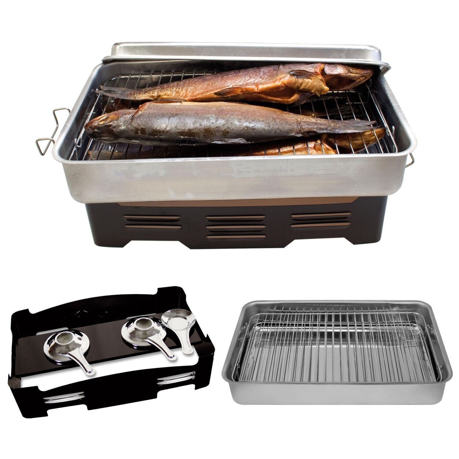 Tischräuchergerät, Starter-Räucherset + Spiritusbrenner + Räuchermehl