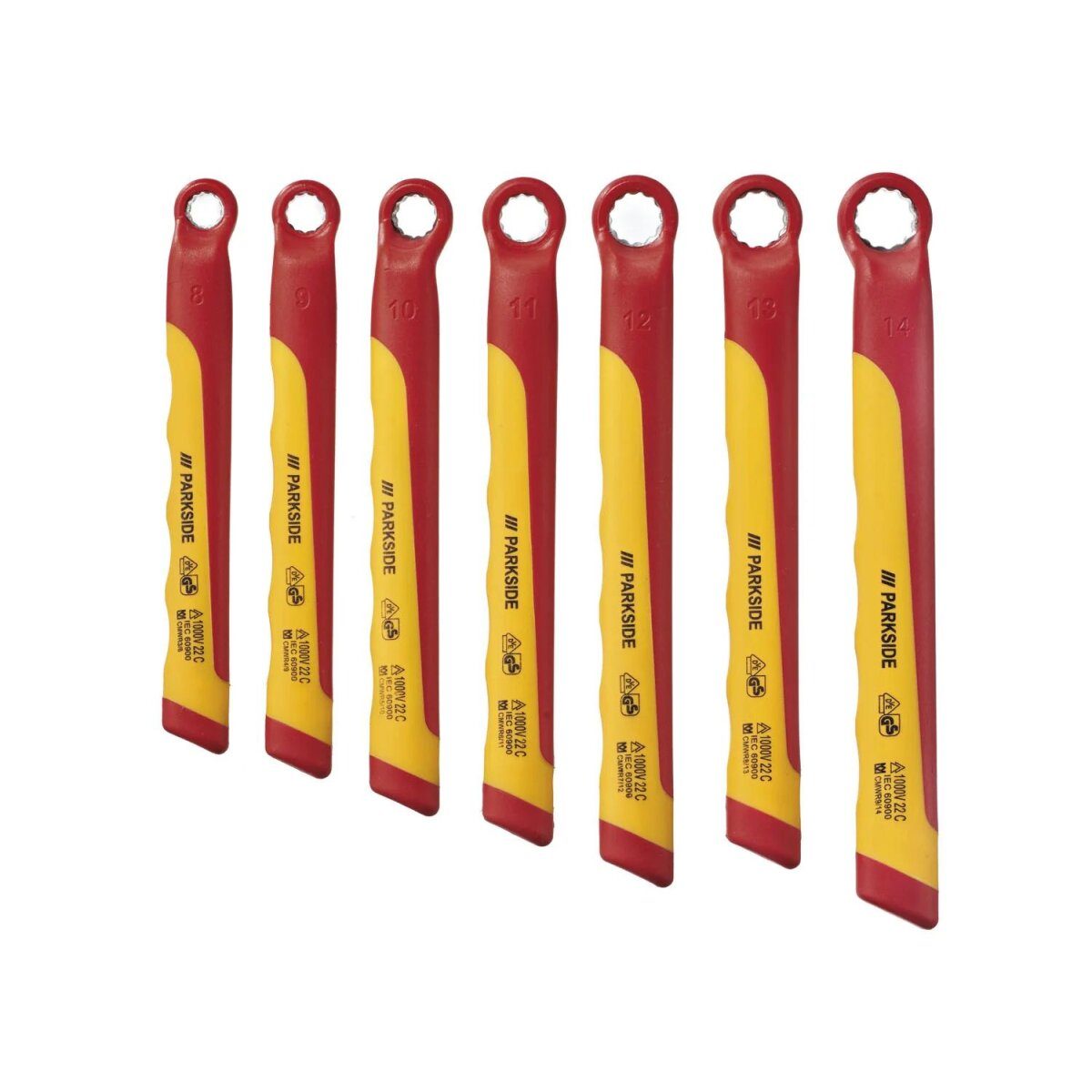 PARKSIDE® ring spanner set VDE, 7 pieces, 1000 V