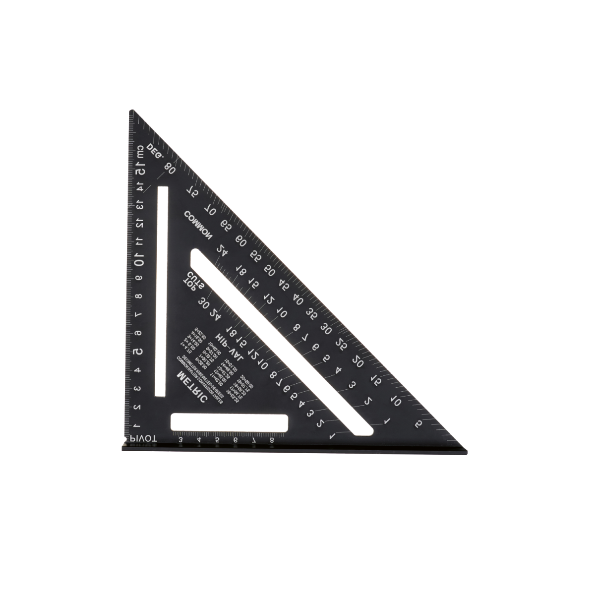 PARKSIDE® multi-angle measuring ruler, triangular ruler, triangle with stop square, carpenter's square with beech leg (triangle with stop square)