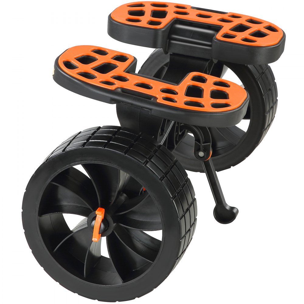 Kayak Cart, Aluminum Alloy Canoe Cart, 655 x 305 x 310mm, Load 145kg, Double Strap Design, Accessories for Boat Cart, Kayak, Canoe, Transport Cart, Trolley, Surf Cart, Boat Trailer, Folding Boat
