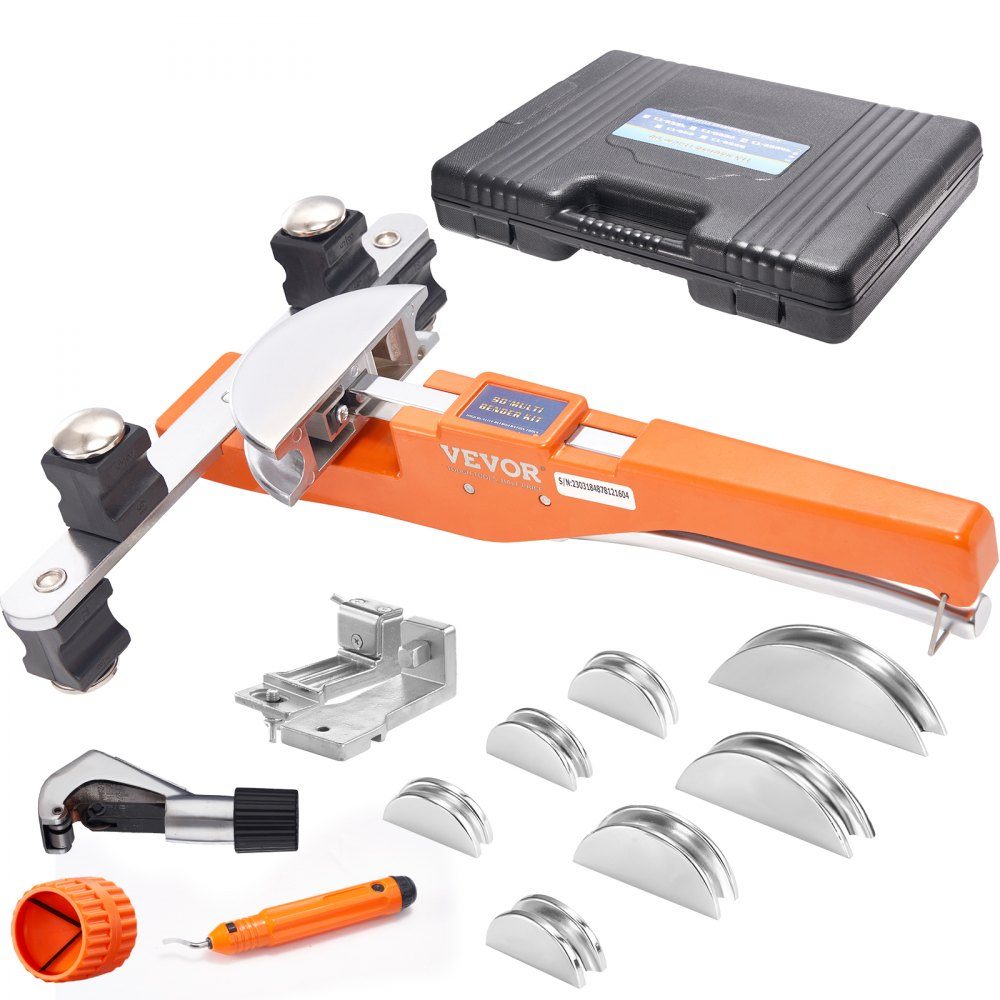 Rohrbieger Ø6-22mm Rohrbieger Handrohrbieger Set Rohrbieger vorwärts & rückwärts bis 90° + Rohrschneider für Klimaanlagen Kühlsysteme Automotive/Hydraulik/Pneumatiksysteme