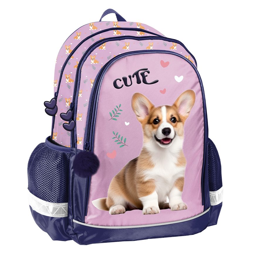 Joli sac à dos d'école Corgi