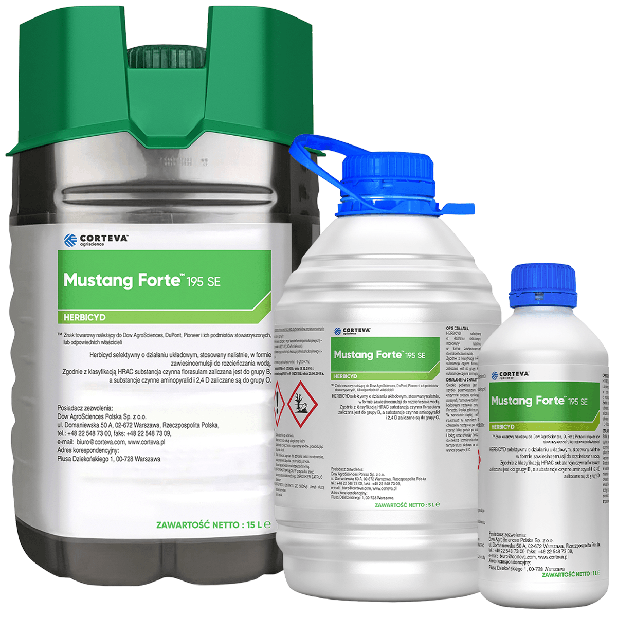 Mustang Forte 195 SE (Florasulam, Aminopyralid, 2,4-D) Corteva – Herbicyd
