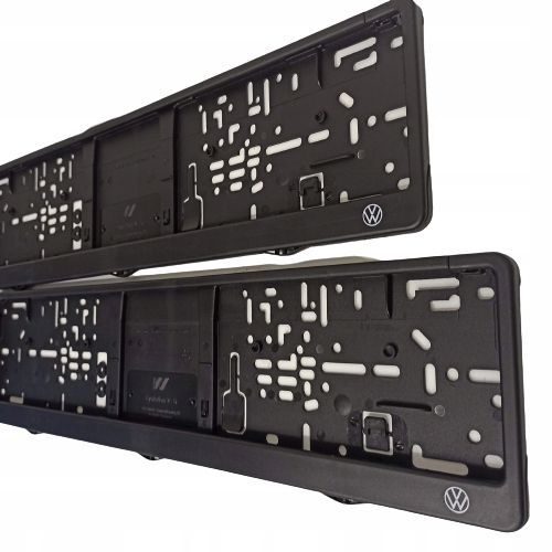 2x support de plaque d'immatriculation ORIGINAL pour impression UV VW Volkswagen, résistant aux intempéries