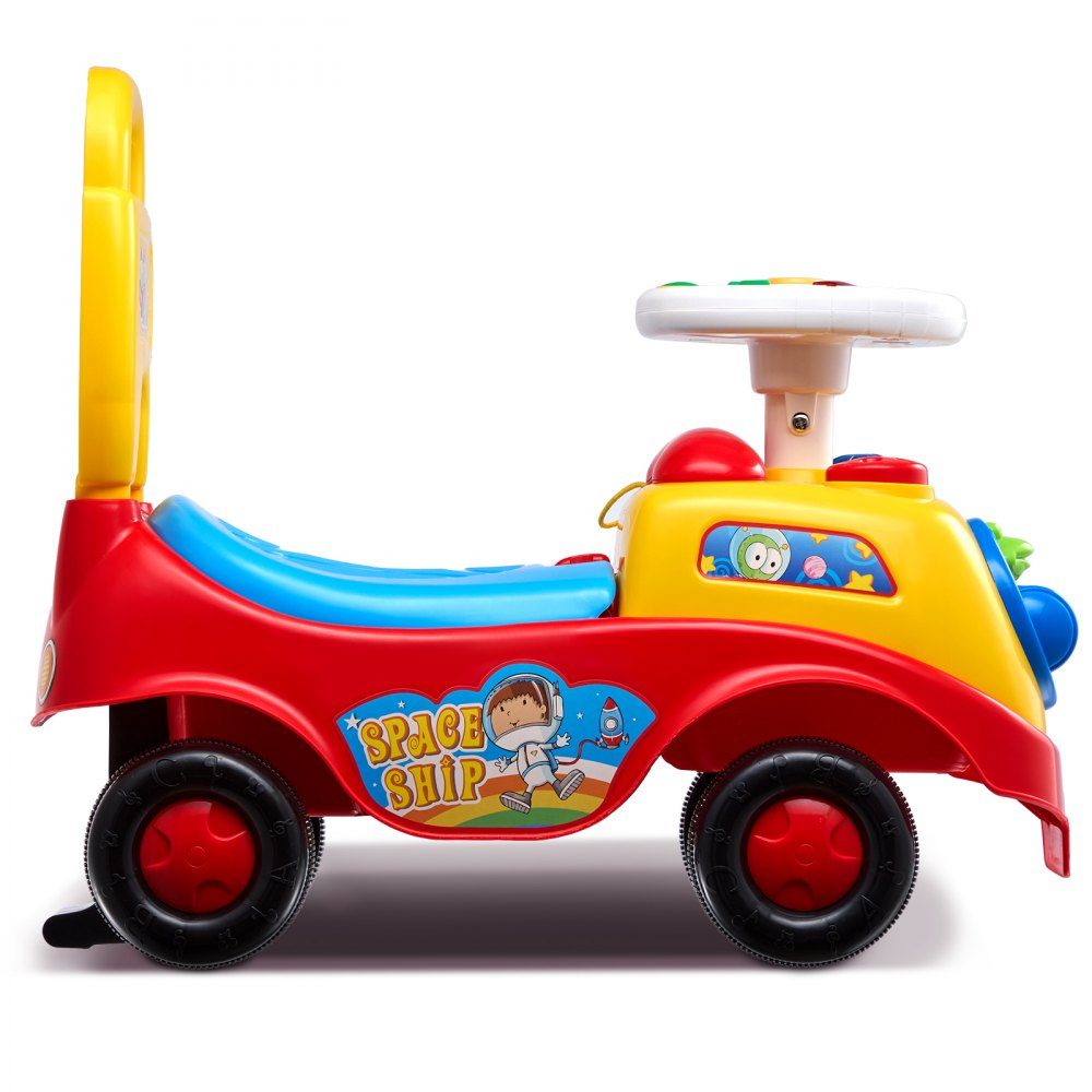 Rutschauto für Kleinkinder im Alter von 1–3 Jahren, Ride Racer, Rutschspielzeug für Kleinkinder zum Sitzen und Stehen, klassisches Rutschauto für Kinder mit Musiklenkrad, Hupe und Stauraum unter dem Sitz, Rutschspielzeug für Jungen und Mädchen