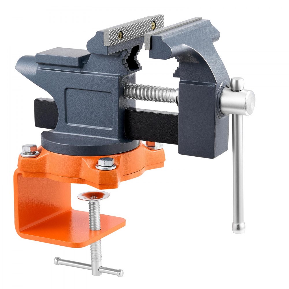 Étau d'établi de 114,3 mm avec base pivotante à 270°, étau d'établi en fonte pour le travail du bois, le perçage des métaux, la gravure, le meulage, le soudage et la découpe Étau d'établi de 114,3 mm avec base pivotante à 270°, étau d'établi en fonte pour le travail du bois, le perçage des métaux, la gravure, le meulage, le soudage et la découpe
