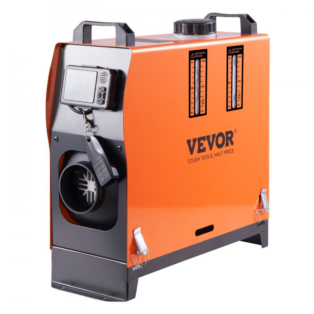 Dieselverwarmer 5-8kW 12V met LCD-scherm Luchtdieselhulpverwarmer Luchtverwarmer 0,16-0,62L/uur - Snelle opwarming voor campercampingtruck
