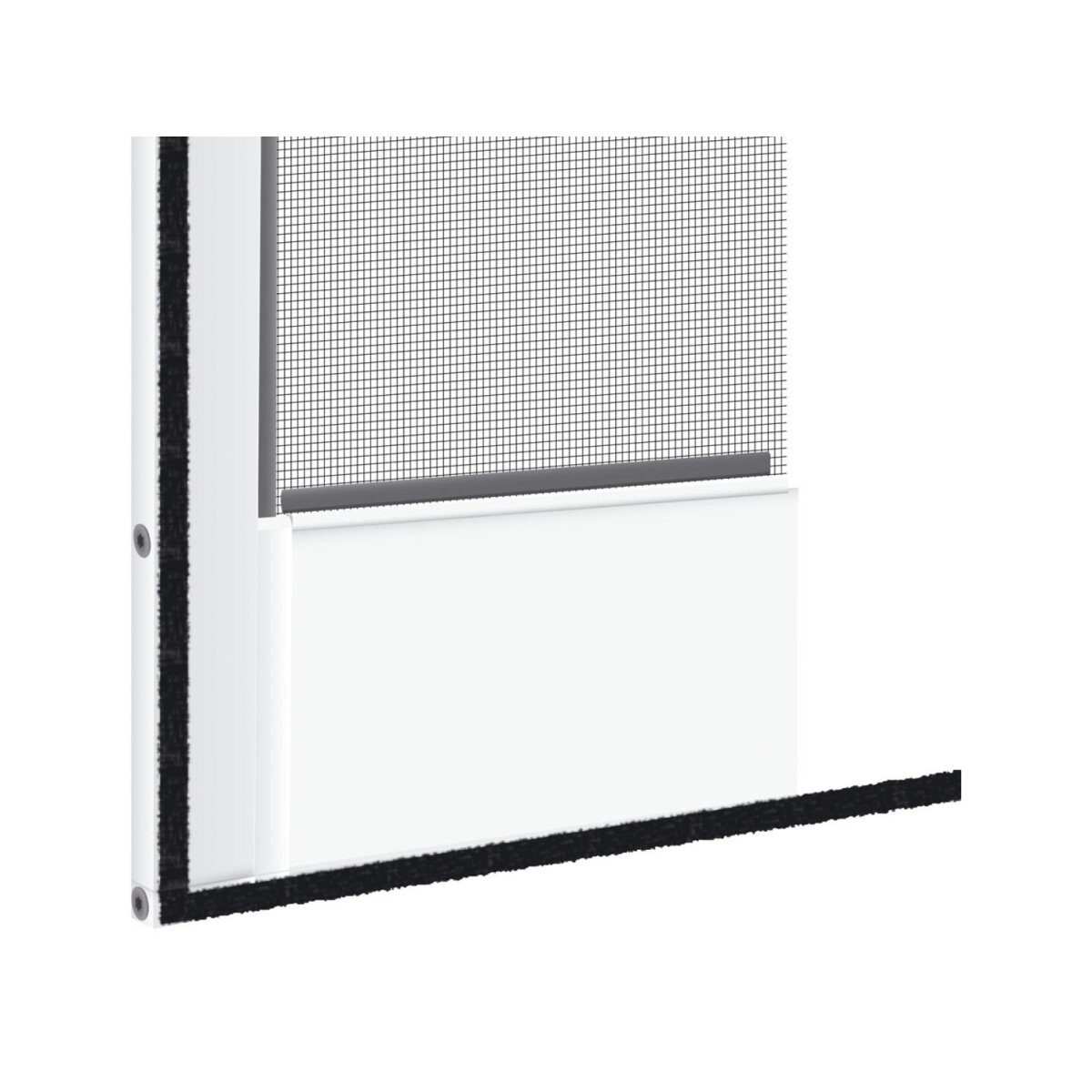 LIVARNO home Insektenschutztür, 100 x 210 cm, mit Trittschutz (weiß)