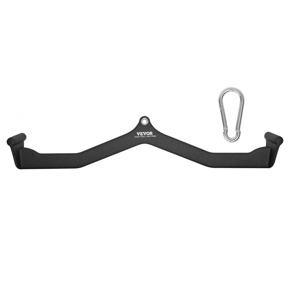 Fixation de traction latérale, fixation de barre en V pour machine à câble, barre de traction pour triceps, poignée caoutchoutée pour l'entraînement de force du dos, barre de traction pour biceps, triceps, capacité de charge de 550 kg