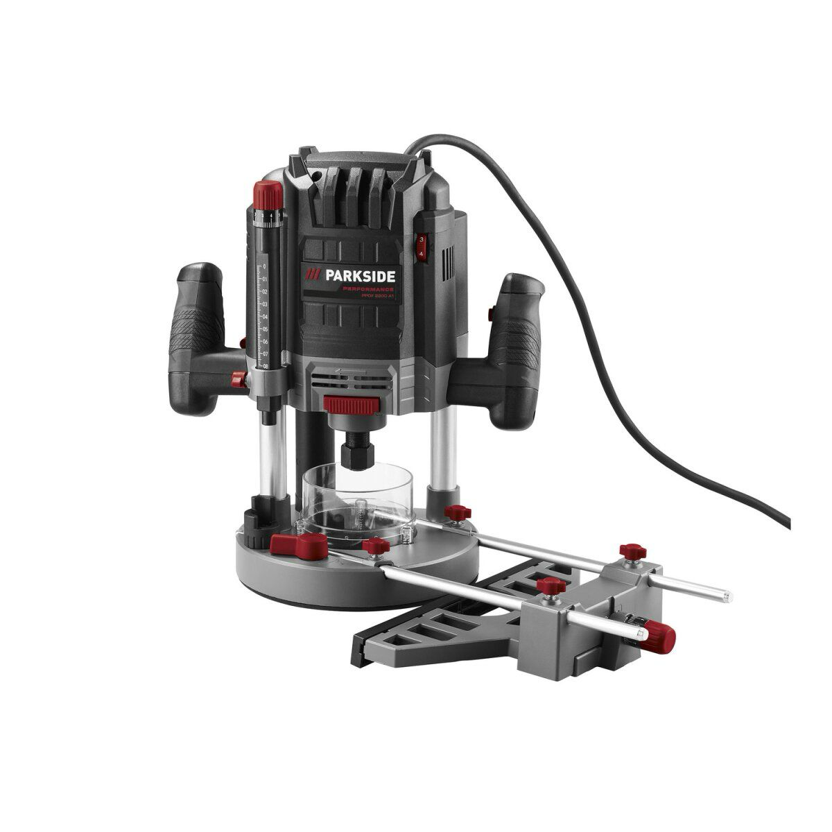 PARKSIDE PERFORMANCE® Oberfräse »PPOF 2200 A1«, 2200 W – leistungsstarke Fräsmaschine für präzise Holzbearbeitung