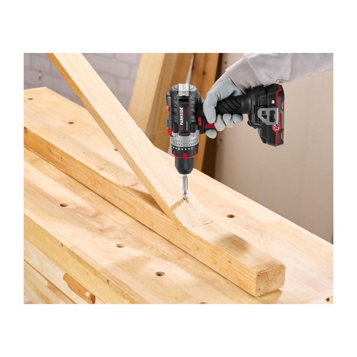 PARKSIDE PERFORMANCE® 20 V cordless impact drill set “PSBSAP 20-Li D4”, with battery and charger