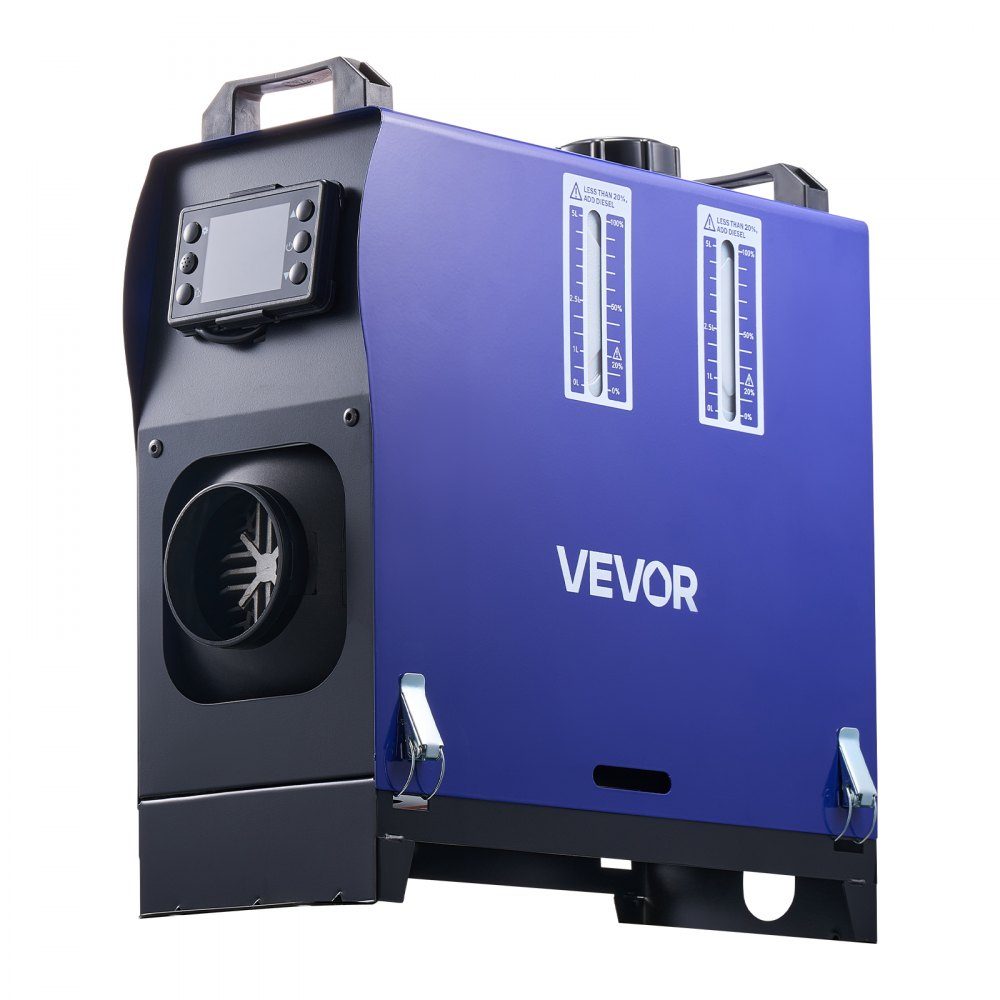Dieselheizung, Luftheizung, 12–24 V, 5–8 kW, tragbare Standheizung mit Fernbedienung und LCD-Bildschirm, geräuscharm, 5 l Kraftstofftank für LKW, Wohnmobil, SUV, Wohnmobil