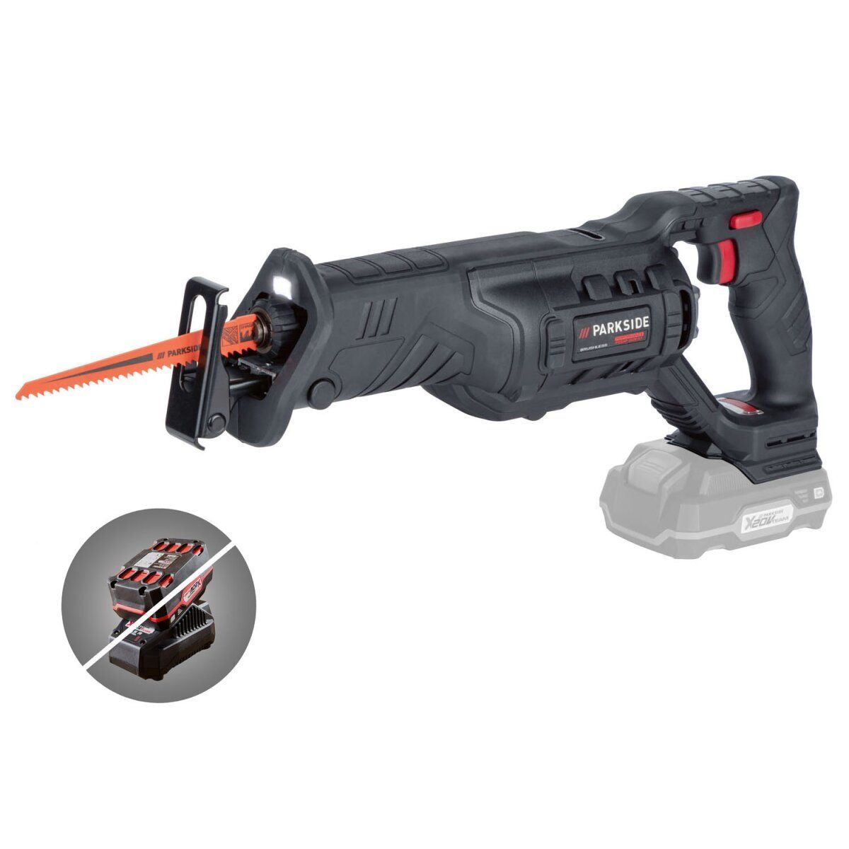 Akumulatorowa piła szablasta PARKSIDE PERFORMANCE 20V PSSAP 20-28 A1